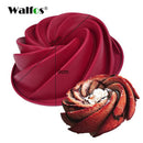 WALFOS 3D Handgemachte Runde Silikon-Kuchenform 3 Cupcake Gelee Pudding Keks Mini-Muffin Seifenform DIY Backwerkzeuge
