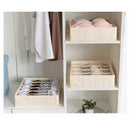 Dormitory closet organizer for socks home separated underwear storage box 7 grids bra organizer foldable drawer organizer