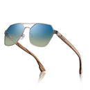 Hu Wood Sonnenbrille Herren Polarisiert Rote Gläser Handgemachte Mode Marke Cool UV400 Hochwertig Autofahren mit Etui Oculos GR8039