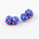 Mens Cuff Links Fashion Men's Shirt Cufflinks Trade Mixed Two Colors DIY Braided Wire Buckle Cuff Link