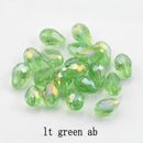 60/70PCS 8/10mm Crystal Tear Drop Shape Beads for Jewelry Making Waterdrop AB Glass Beads Loose Jewellery Beads DIY Bracelets