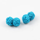 Mens Cuff Links Fashion Men's Shirt Cufflinks Trade Mixed Solid Colors DIY Braided Wire Buckle Cuff Link