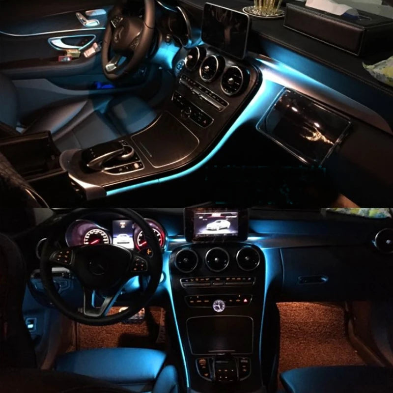 Car Ambient Light For Mercedes Benz C MB W205 GLC X253 C253 2014~2022 Dashboard Interior OEM Original Atmosphere Advanced Light