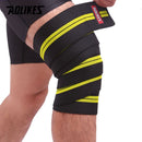 AOLIKES 1 Paar Kniebandagen Fitness Gewichtheben Sport Kniebandagen Knie Wickel für Kniebeugen Trainingsgeräte Zubehör für Fitnessstudio
