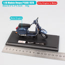 1:18 scale Piaggio Vespa Scooter 98 PK 125 GTR P150X 300 MP5 Primavera GTS motorcycle moto bike diecast vehicles toys model kids