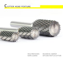 Wolframstahl-Rotationsfräser 1 Stück Kugelnut mit Klinge oben Hartmetalllegierung Zylindrischer Fräser Säulenform 3-16mm
