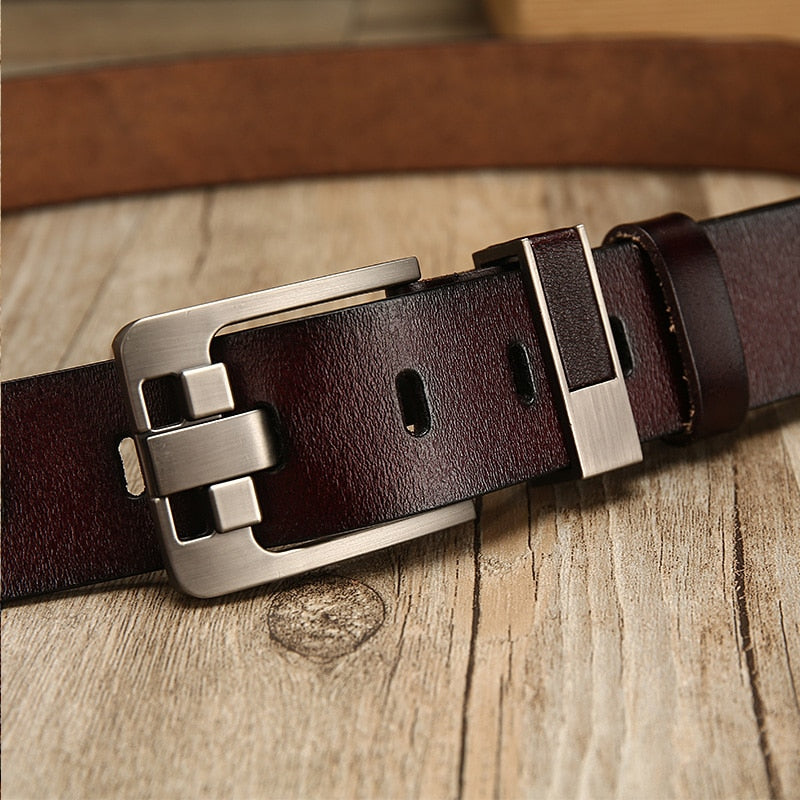 [DWTS]belt male leather belt men male genuine leather strap luxury pin buckle belts for men belt Cummerbunds ceinture homme