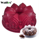 WALFOS 3D Handgemachte Runde Silikon-Kuchenform 3 Cupcake Gelee Pudding Keks Mini-Muffin Seifenform DIY Backwerkzeuge