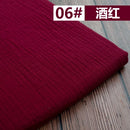 50*130cm Fabric Drape Cotton And Linen Double Gauze Crepe Baby Clothes Fabric Ladies Skirt Sleepwear Fabrics