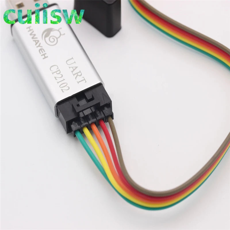 Aluminum shell CP2102 USB 2.0 to TTL UART Module 5Pin Serial Converter STC Replace FT232 Module support 5v/3.3v