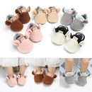 2018 Brand New Toddler Newborn Baby Crawling Shoes Boy Girl Lamb Slippers Prewalker Trainers Fur Winter Animal Ears First Walker