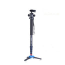 Manbily A-222 165cm Portable Professional DSLR Monopod Walking Stick with M-1 Mini Tripod Stand Base &amp; Tripod Ballhead for DSLR