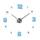 Neue Echtmetall 3D DIY Acryl Spiegel Wanduhr Uhren Hauptdekoration Moderne Nadel Quarz Aufkleber
