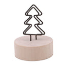 4CM Creative Round Wooden Iron Photo Clip Memo Name Card Pendant Furnishing Articles Picture Frame DIY Family Photo Decoration