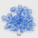 60/70PCS 8/10mm Crystal Tear Drop Shape Beads for Jewelry Making Waterdrop AB Glass Beads Loose Jewellery Beads DIY Bracelets