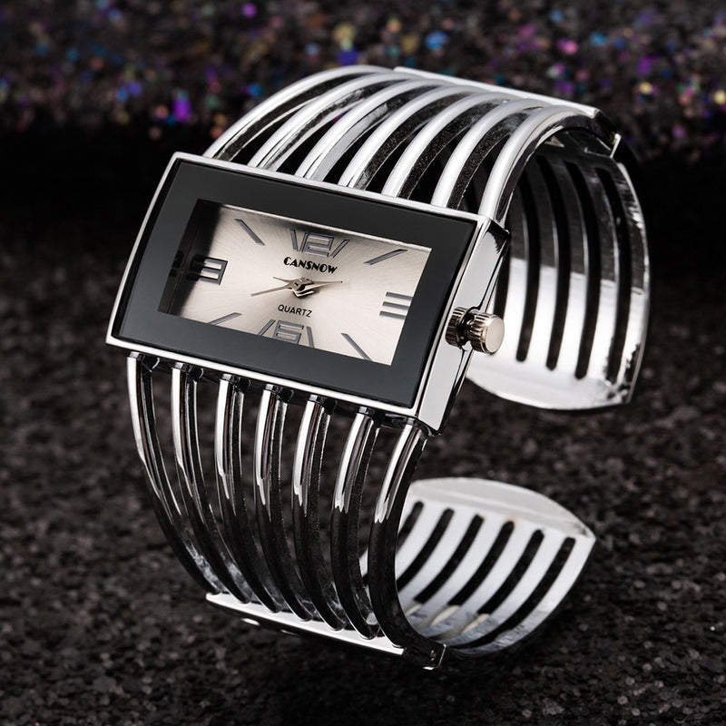 Women'S Watches New Luxury Bangle Steel Bracelet Fashion Rectangle Small Dial Ladies Quartz Wristwatches Clock Hot Montre Femmes