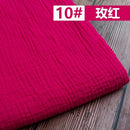 50*130cm Fabric Drape Cotton And Linen Double Gauze Crepe Baby Clothes Fabric Ladies Skirt Sleepwear Fabrics