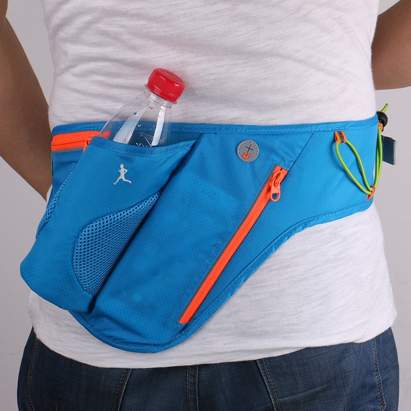 Running Bag Sports Women Fanny Pack Men Waist Belt Purse Mobile Phone Pocket Case Gym Cycling Hiking Walk with Water Bottle Bags