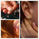 ZHOUYANG Simple Round Stud Earring For Wome Concise Rose Gold Color Fashion Jewelry Austrian Crystal Dropship Supplier E496