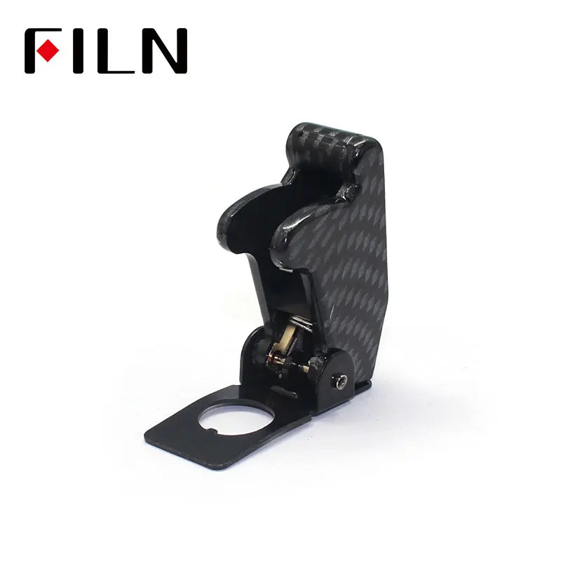 FILN  Rocker switch Auto Car Boat Truck Illuminated Led Toggle Switch With Safety Aircraft Flip Up Cover Guard 12V20A ASW-07D