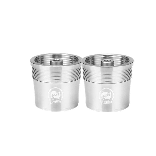 ICafilas STAINLESS STEEL Metal  Compatible for illy coffee Machine Maker Refillable Reusable Capsule fit for illy Espresso Cafe