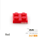 30pcs/lot DIY Blocks Building Bricks Thin 2X2 Educational Assemblage Construction Toys for Children Size Compatible With 3022
