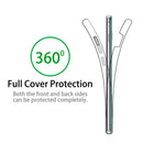 360 Doppeltes weiches Silikon-Case für Samsung Galaxy S10 Plus S9 S8 S7 Edge S10E A10 A30 A40 A50 M10 M20 A6 A8 Plus J4 J6 A9 A7 2018
