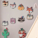 Nordische Kinderzimmer Deko Tiere Fuchs Bär 3D Wandsticker für Kinderzimmer Wandsticker Tiere Nordischer Fuchs Feder Wandsticker