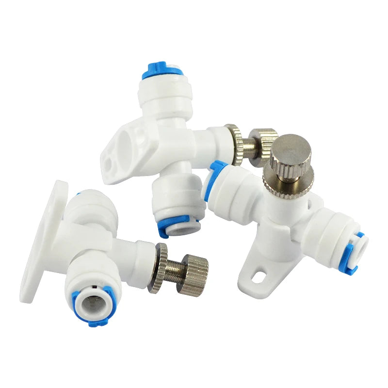 ATWFS 1pcs 1/4'' Flow Control Valve RO Reverse Osmosis Membrane Water Purifier Waste Water Regulator Control Valve