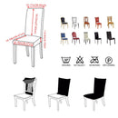 Spandex Elastic Chair Slipcover Case Solid Color Dining Chair Cover Stretch Chair Covers for Wedding Hotel Banquet Dining Room