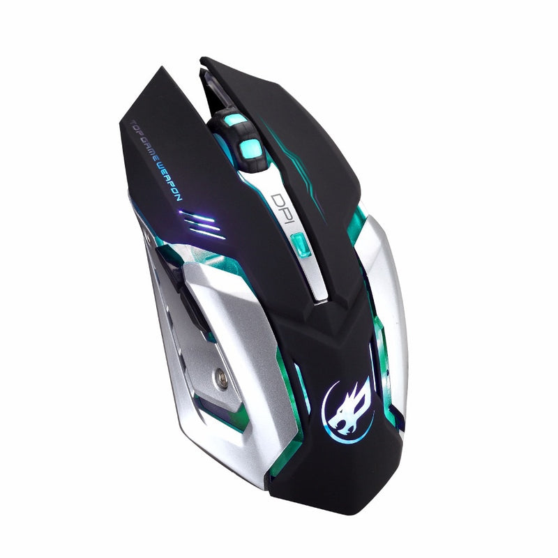 Rechargeable 2.4GHz Wireless Gaming Mouse Backlight USB Optical Gamer Mice for Computer Desktop Laptop NoteBook PC