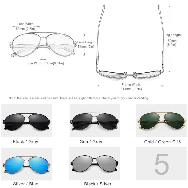 KINGSEVEN Brand Design Aluminum Men's Sunglasses Polarized High Definition Lens Driving Mirror Sun glasses Women Gafas De Sol