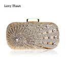 Diamond Rhinestone Clutch Purse Evening Bags Luxury Beaded Women Wedding Clutch Purse and Handbags Gold Silver Clutch Bag ZD829
