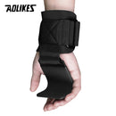 AOLIKES 1 Paar professionelle Fitness Stahl Gewichtheben Haken Handgelenkstütze Haken rutschfestes Fitnessstudio Armkrafttraining Schnalle