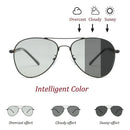Classic Photochromic Pilot Polarized Sunglasses Men Driving Chameleon Discoloration Sun Glasses Male Shades Oculos De Sol UV400