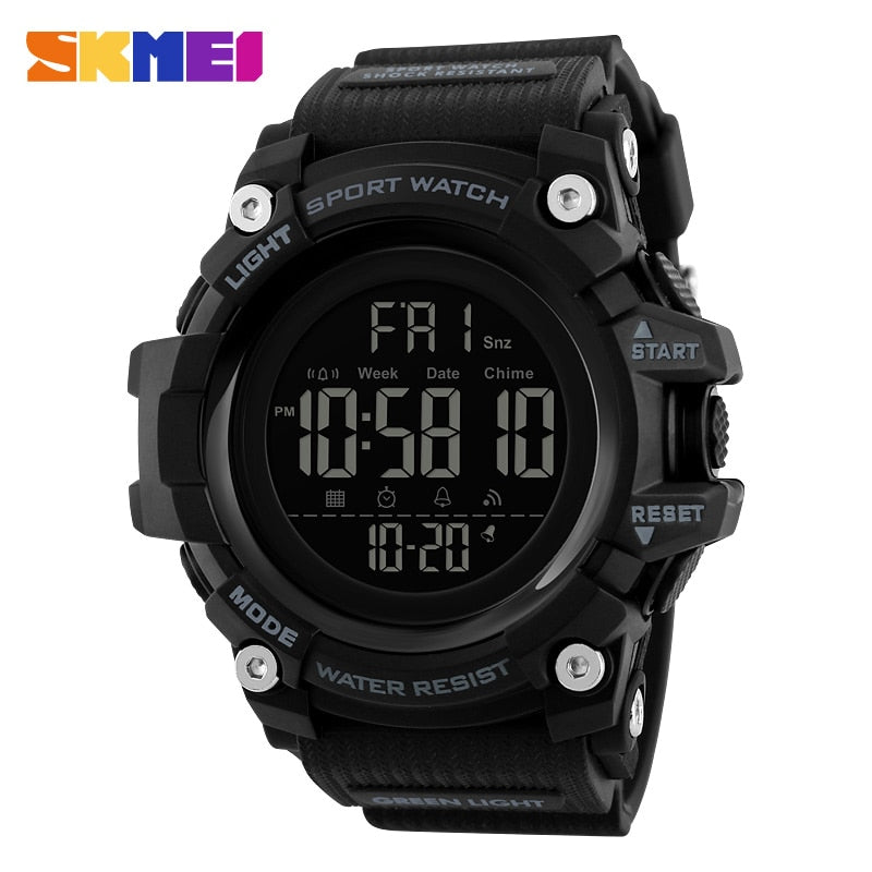 SKMEI Countdown Stopwatch Sport Watch Mens Watches Top Brand Luxury Men Wrist Watch Waterproof LED Electronic Digital Male Watch