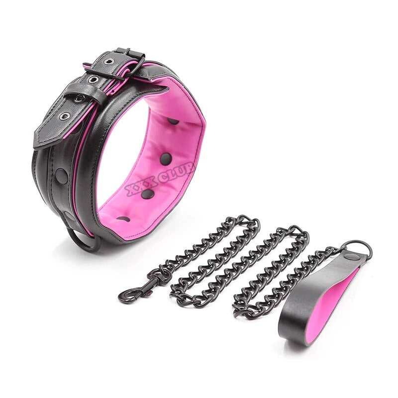 Thierry New Arrive High Quality Luxury Collar Wrist Ankle Cuffs for Slave Role-Play Adult Games,Handcuffs Bondage Restraints Set