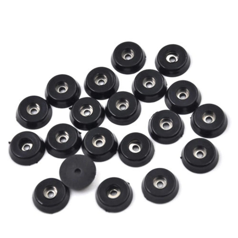 20Pcs Black Rubber Feet Chair Floor Protector Non-slip Furniture Feet Table Leg Cover Cabinet Bottom Pads Funiture Legs