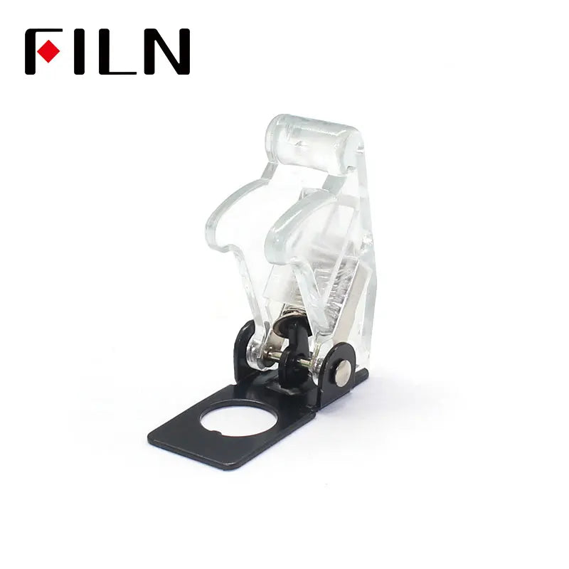 FILN  Rocker switch Auto Car Boat Truck Illuminated Led Toggle Switch With Safety Aircraft Flip Up Cover Guard 12V20A ASW-07D