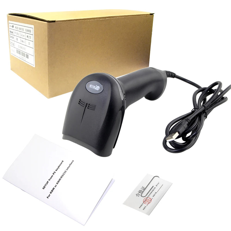 NETUM Portable USB Barcode Scanner Wired Laser 1D Bar Code Reader for POS and Inventory  58mm Thermal Printer Machine Protable U