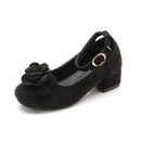 Rosa Rot Schwarz Kinder Mädchen Lederschuhe für Kinder Hochhackige Mädchen Prinzessinnenschuhe für Party Hochzeit Große Mädchen Kleiderschuhe
