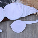 Melphieer 2024 White Mesh Bikini Sexy Monokini Swimwear Women's Underwired Bra Push Up Swimsuit Beach Bathing Suit Swimming Suit