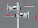 10kg LCD-6T full motion monitor mount parts 10" 24" 27" tilt swivel LCD wall bracket 360 rotate monitor pipe mount