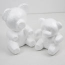 Bärenförmiger Modellier-Bär aus weißem 3D-Polystyrolschaum, Mini-PE-Schaumrosenblume für DIY-Bastelarbeiten, Geschenke, Valentinstags-Partybedarf