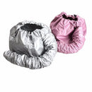 1pcs Hair Dryer Nursing Caps Dye Hairs Modelling Heating Warm Air Drying Treatment Cap Home Safer Than Electric Silver Pink