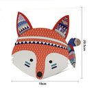 Nordische Kinderzimmer Deko Tiere Fuchs Bär 3D Wandsticker für Kinderzimmer Wandsticker Tiere Nordischer Fuchs Feder Wandsticker