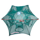 Folded Portable Hexagon 4/6/8/12/16 Hole Automatic Fishing Shrimp Trap Fishing Net Fish Shrimp Minnow Crab Baits Cast Mesh Trap