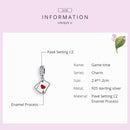 BAMOER Poker Ace Double Pendant Charm for Original 925 Silver Charms Bracelet Sterling Silver 925 Breloque DIY Jewelry SCC1172