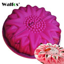 WALFOS 3D Handgemachte Runde Silikon-Kuchenform 3 Cupcake Gelee Pudding Keks Mini-Muffin Seifenform DIY Backwerkzeuge