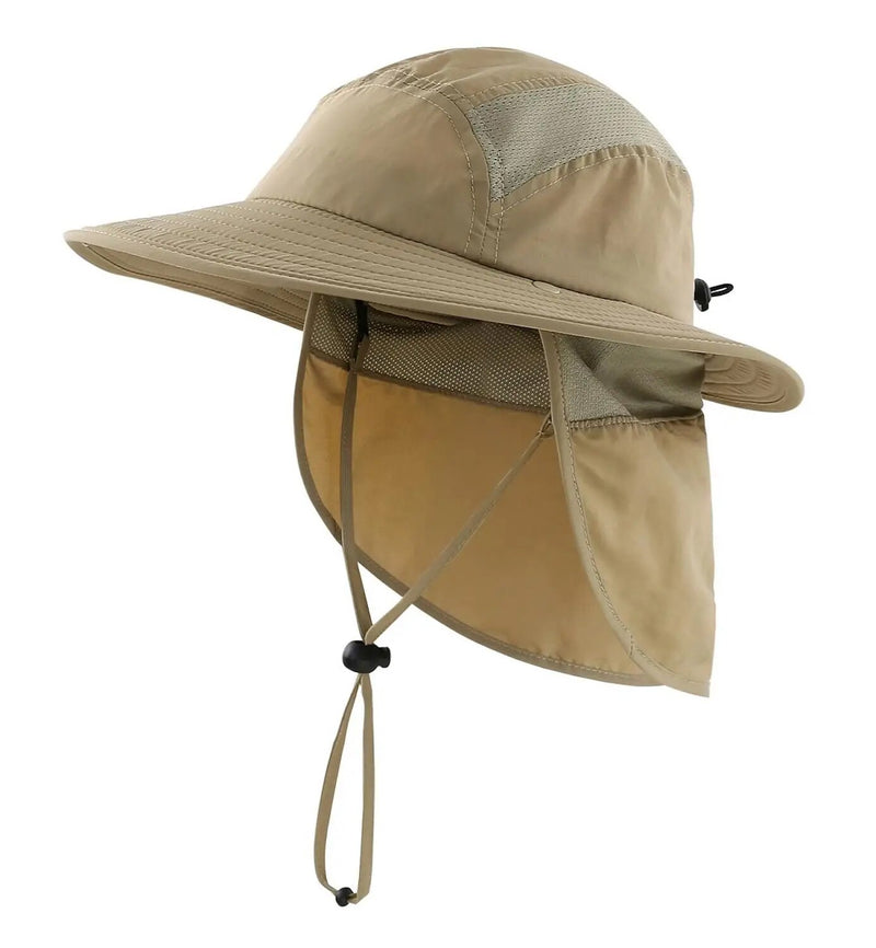Connectyle Toddler Boys Girls Summer Sun Hat UPF50+ Bucket Hats with Detachable Neck Flap Summer Beach Hat Kids Safari Play Hats
